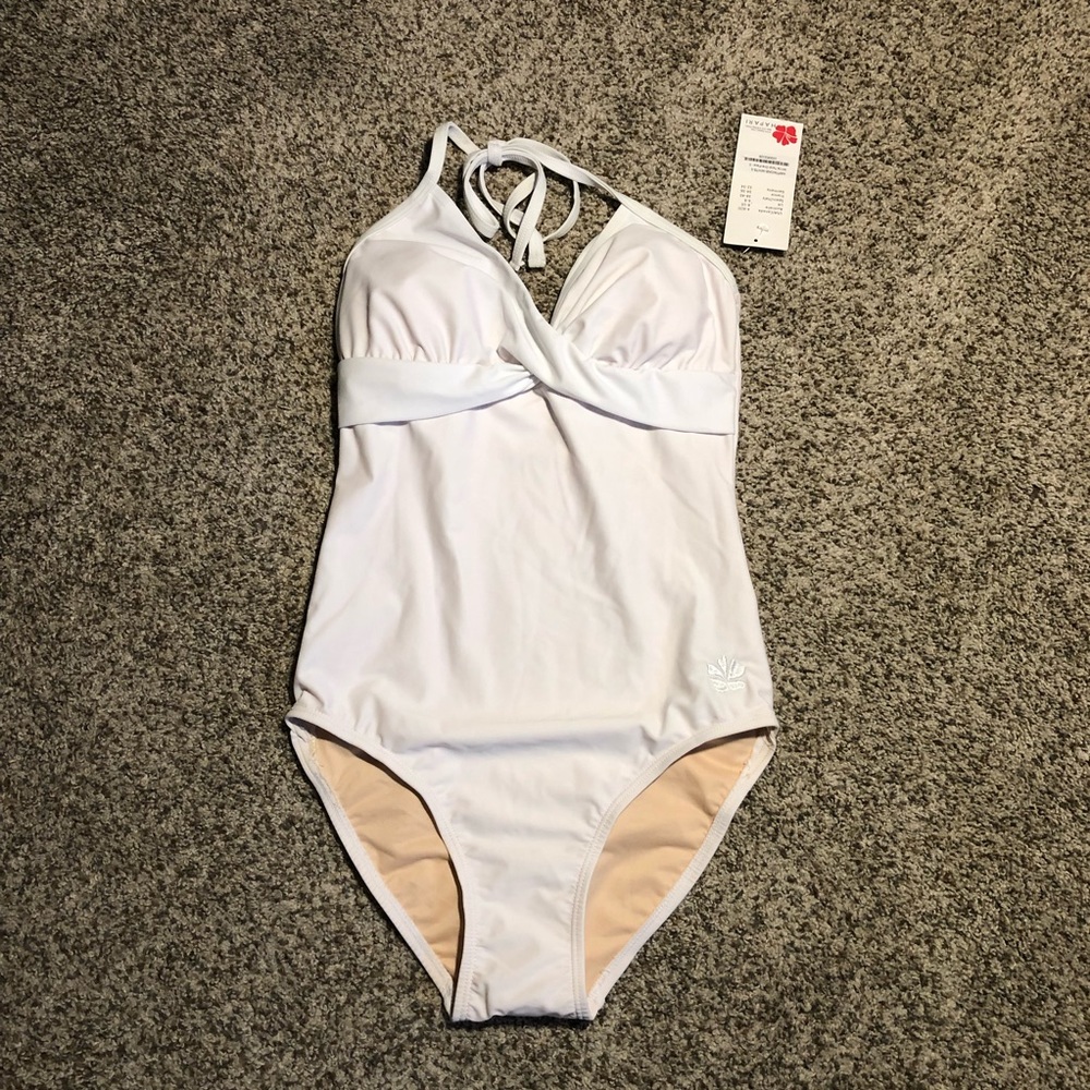 Hapari Twist One Piece Swimsuit- S (4/6)